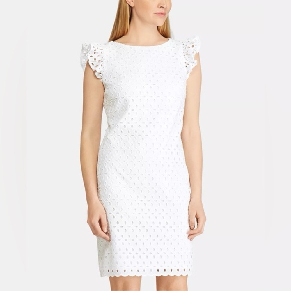 AMERICAN DREAM— White Eyelet Dress